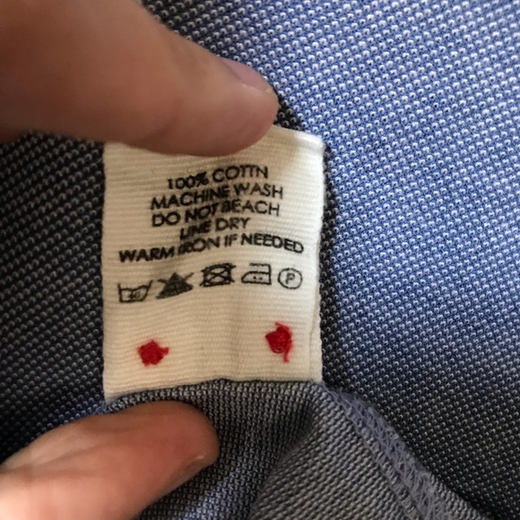 Rare Rabbit Blue Polo, Small, w/ Star print Collar - Picture 5 of 7